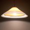 Grande Lampe Vintage Beige en Verre Murano Blanc, Italie, 1970s 2