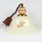 Vintage Beige Farmhouse Flower Pendant Lamp, 1970s, Image 5