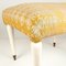 Vintage Italian Yellow Textile Stool, 1950s, Image 5