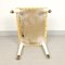 Tabouret Vintage en Tissu Jaune, Italie, 1950s 9