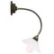 Mid-Century White Opaline Glass Sconce with Flexible Arm, Image 1