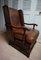 English Cognac Leather & Oak Wingback Armchair from Criterion Cord Chairs & Settees, 1960s, Image 12