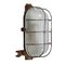 Mid-Century Industrial Cast Iron & Frosted Glass Sconce 1