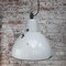 Mid-Century Industrial Gray Enamel Ceiling Lamp 4