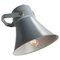 Mid-Century Industrial Gray Metal Wall Lamp, Image 1