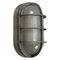 Mid-Century Industrial Gray Aluminium & Frosted Glass Sconce 1