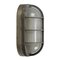 Mid-Century Industrial Gray Aluminium & Frosted Glass Sconce, Image 2