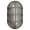 Mid-Century Industrial Gray Aluminium & Frosted Glass Sconce 4