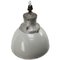 Mid-Century Industrial Gray Enamel & Cast Iron Ceiling Lamp from Industria Rotterdam, Image 2