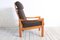 High Back Lounge Chair & Ottoman by Illum Wikkelsø for Niels Eilersen, 1960s, Set of 2 7