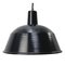 Mid-Century Industrial Black Enamel Ceiling Lamp, Image 1