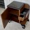 Mid-Century Modern Front Nightstands with Original Hardware and Ebonized Bases, 1940s, Set of 2, Image 9