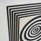 Wooden Panels with Black and White Relief Geometric Patterns, Set of 3 9