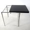 Modernistischer Ausklappbarer Modell Jean Tisch im Verchromten Design von Eileen Gray für Alivar 3