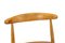 Oak & Teak Dining Table & Heart Chairs by Hans J. Wegner for Fritz Hansen, 1960s 12