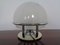 Italian Glass & Chromed Steel Table Lamp, 1960s 8