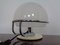 Italian Glass & Chromed Steel Table Lamp, 1960s, Image 7