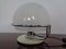Italian Glass & Chromed Steel Table Lamp, 1960s, Image 1