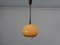 Pendant Lamp in Brown Plastic from Harvey Guzzini, 1960s 1