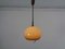 Pendant Lamp in Brown Plastic from Harvey Guzzini, 1960s, Image 1