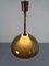 Ceiling Lamp in Brown & White Plastic from Stilux Milano, 1960s 2