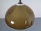 Ceiling Lamp in Brown & White Plastic from Stilux Milano, 1960s, Image 1