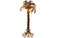 Lampada da terra a forma di palma in stile Hollywood Regency dorato di Hans Kogl, anni '60, Immagine 1