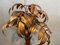 Lampada da terra a forma di palma in stile Hollywood Regency dorato di Hans Kogl, anni '60, Immagine 4