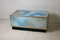 French Blue Brass & Formica Solar Eruption Coffee Table, 1970s 1