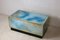 French Blue Brass & Formica Solar Eruption Coffee Table, 1970s, Image 11
