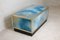French Blue Brass & Formica Solar Eruption Coffee Table, 1970s, Image 9