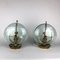 Brass and Curved Glass Table Lamps by Pietro Chiesa for Fontana Arte, 1940s, Set of 2 5