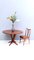 Mid-Century Round Walnut Dining Table in the Style of Ico Parisi, 1950s 4