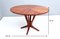 Mid-Century Round Walnut Dining Table in the Style of Ico Parisi, 1950s, Image 12
