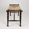 English Arts & Crafts Wood & Straw Stool, 1900s 7