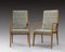 Beech Occasional Chairs, 1950s, Italy, Set of 2 1