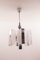 Glass & Chrome Ceiling Lamp from Kaiser Idell / Kaiser Leuchten, 1970s 4