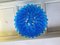 Mid-Century Round Blue Murano Glass Chandelier from Mazzega, 1970s 5