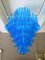 Mid-Century Round Blue Murano Glass Chandelier from Mazzega, 1970s 1