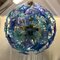 Lámpara de araña Sputnik Mid-Century de cristal de Murano verde y azul, años 90, Imagen 1