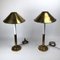 Brass and Lacquered Table Lamps by Tommaso Barbi, 1970s, Set of 2, Image 1