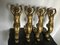 Brass Figures, 1950s, Set of 4 6