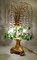 Lampada da tavolo in vetro di Murano e bronzo dorato, anni '70, Immagine 7