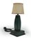 French Stitched Leather Table Lamp by Jacques Adnet, 1950s, Image 2