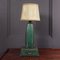 French Stitched Leather Table Lamp by Jacques Adnet, 1950s 4