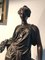 Estatua de bronce con base de mármol negro de Auguste Moreau, siglo XIX, Imagen 14