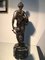 Bronze Statue with Black Marble Base by Auguste Moreau, 19th Century 7