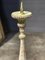 Large French Original Paint Church Pricket Candlestick 2