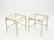 Brass and Steel Couch End Tables by Guy Lefevre for Maison Jansen, 1970s, Set of 2, Image 1
