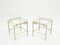 Brass and Steel Couch End Tables by Guy Lefevre for Maison Jansen, 1970s, Set of 2 4
